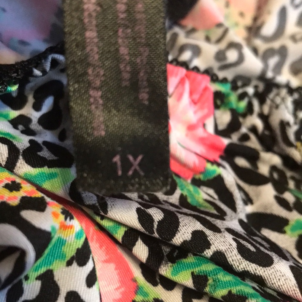 Black, pink, green & white undies size 1x